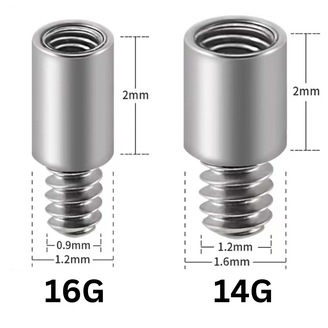 G23 Titanium Dermal Extension Post Internally Threaded Connector