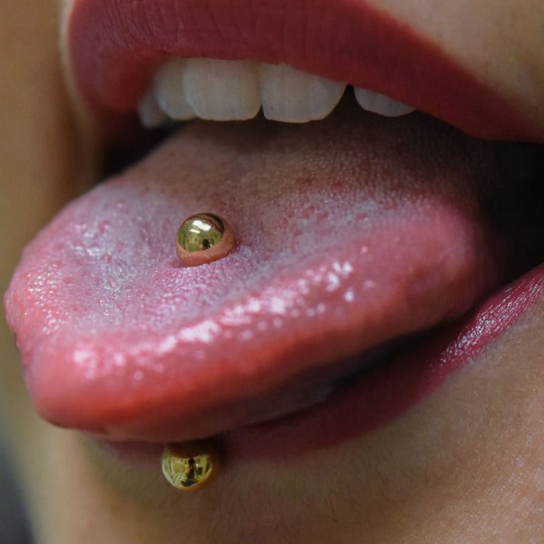 G23 PVD Titanium Internally Threaded Ball Barbell