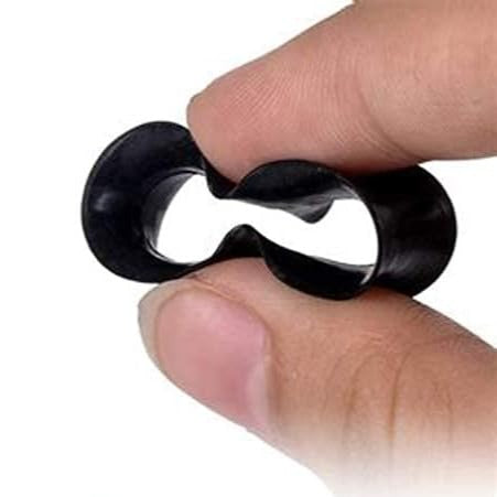 Black Ear Skin Silicone Tunnel