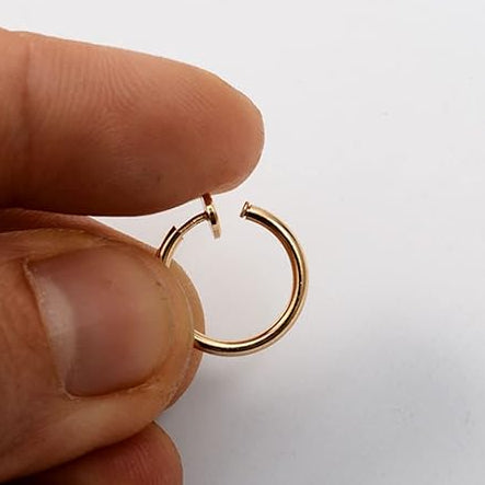 Steel Spring Clip On Ion Plated Hoop