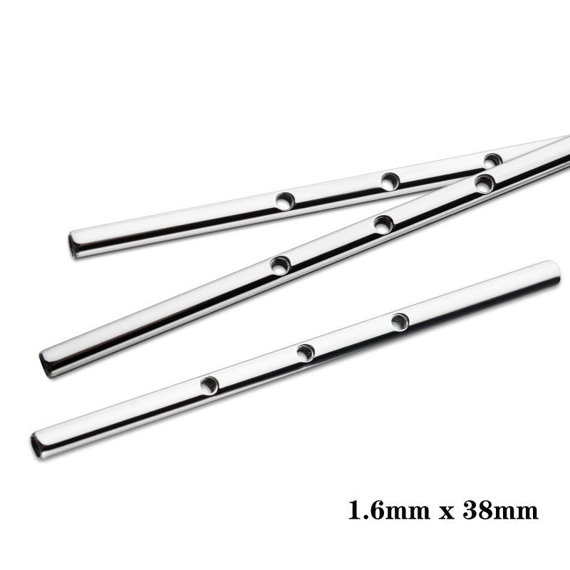 G23 Titanium Internally Threaded 3 Hole Industrial Barbell Shaft