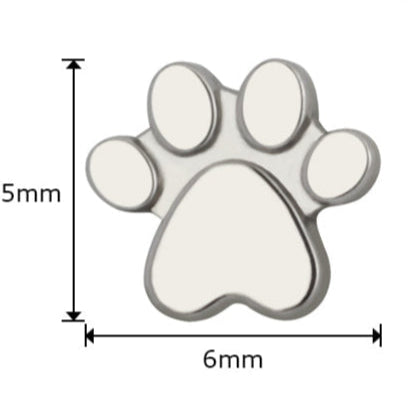 G23 Titanium Internally Threaded Animal Paw Top