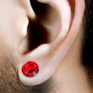 Red Acrylic Screw On Tunnel