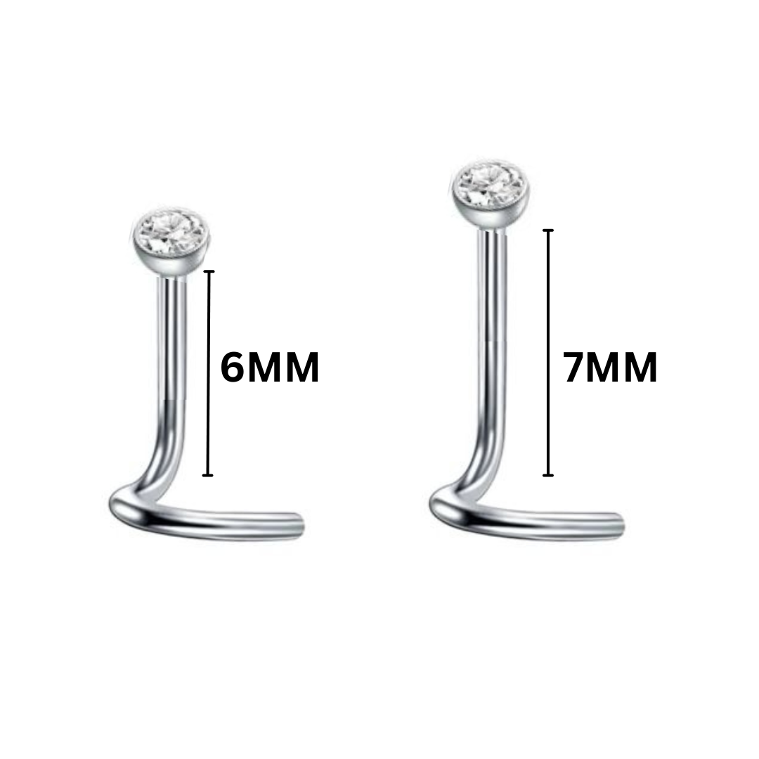 G23 Titanium Press Fit CZ Nose Screw