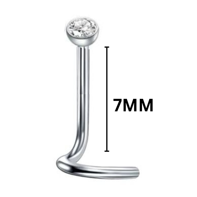 G23 Titanium Press Fit CZ Nose Screw