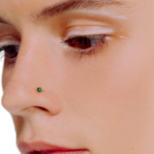 Black Flexible Mix Logo Nose Ring