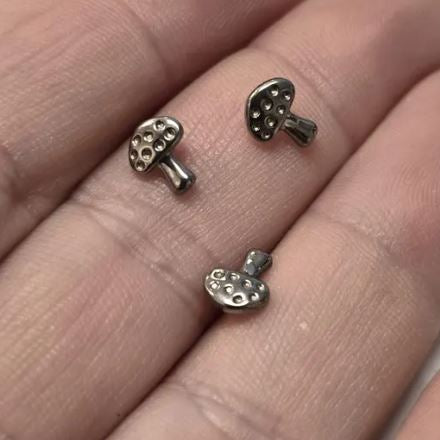 G23 Titanium Threadless Push In Mushroom Top