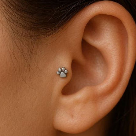 G23 Titanium Internally Threaded Animal Paw Top