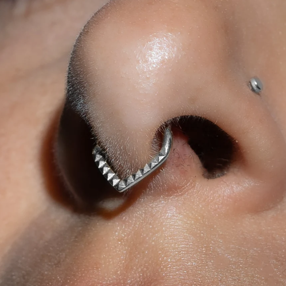 Steel Pyramid Cut Chevron Hinged Segment Clicker