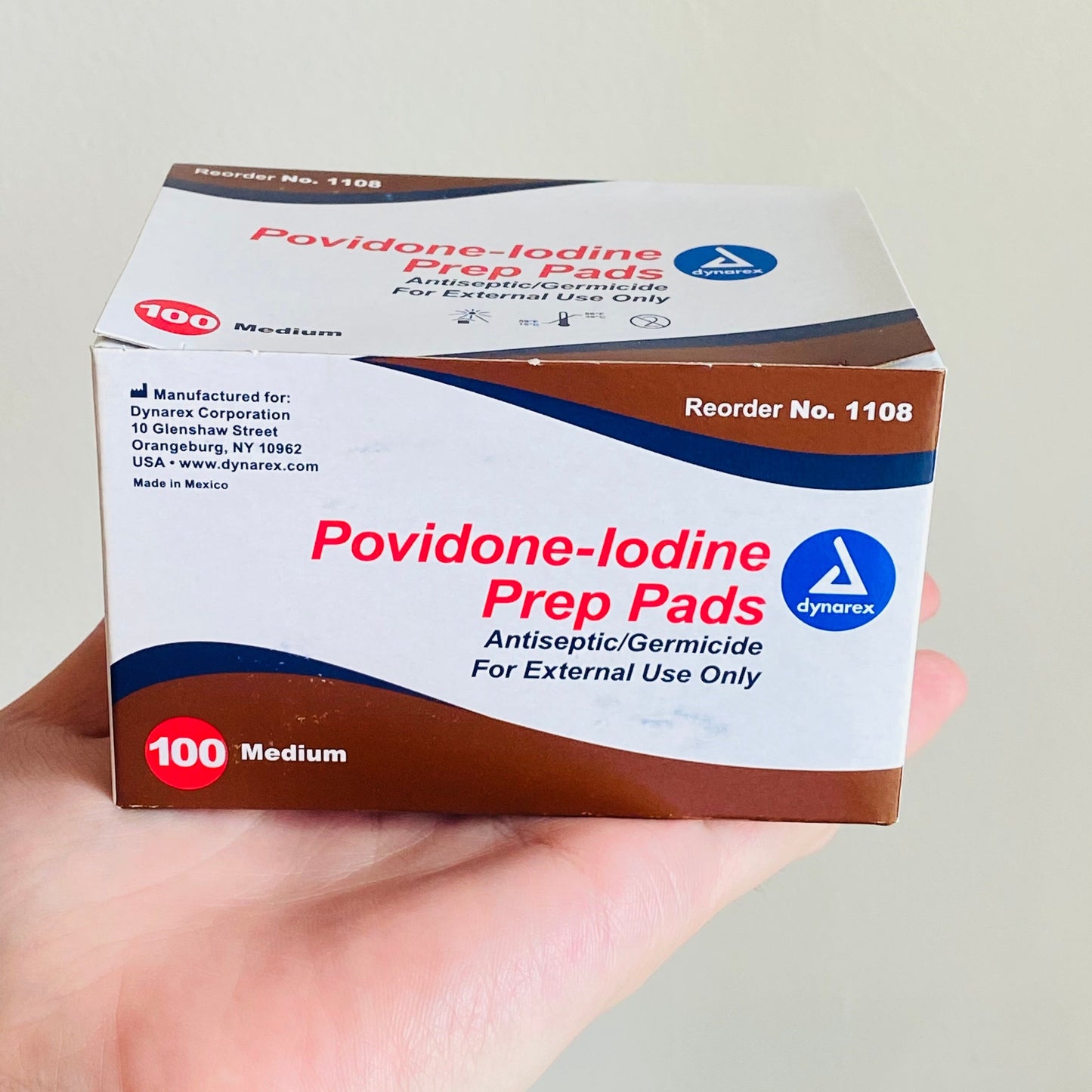 Povidone Iodine Prep Pad (100pc/Box)