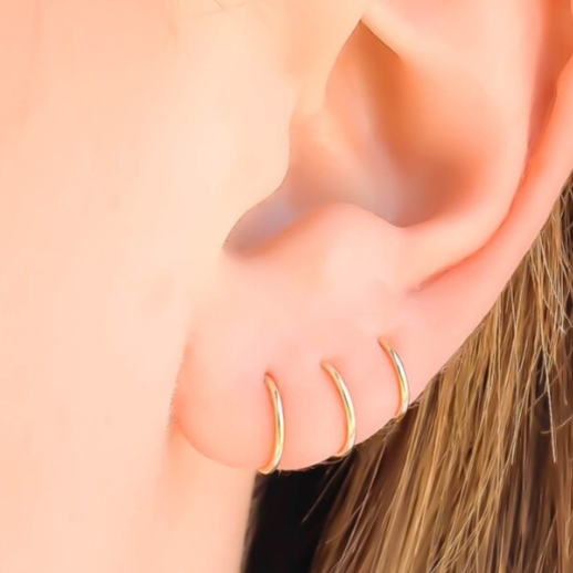 Ion Plated Gold Steel Segment Ring
