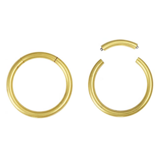 Ion Plated Gold Steel Segment Ring