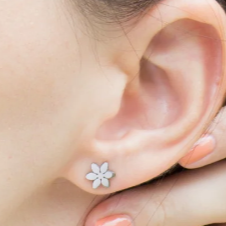 Steel Threadless Push In 6 Petals Flower Tragus Labret