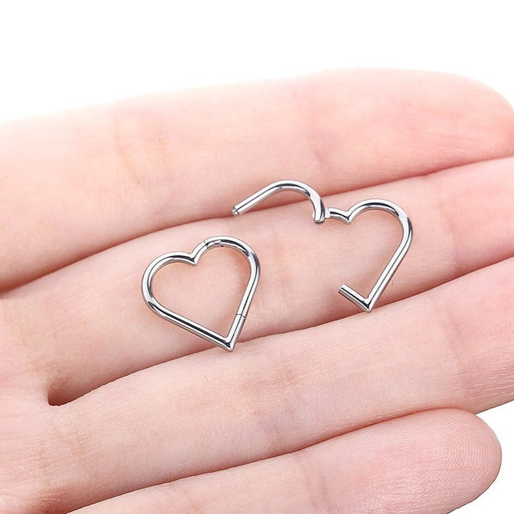 Steel Heart Shape Hinged Segment Clicker