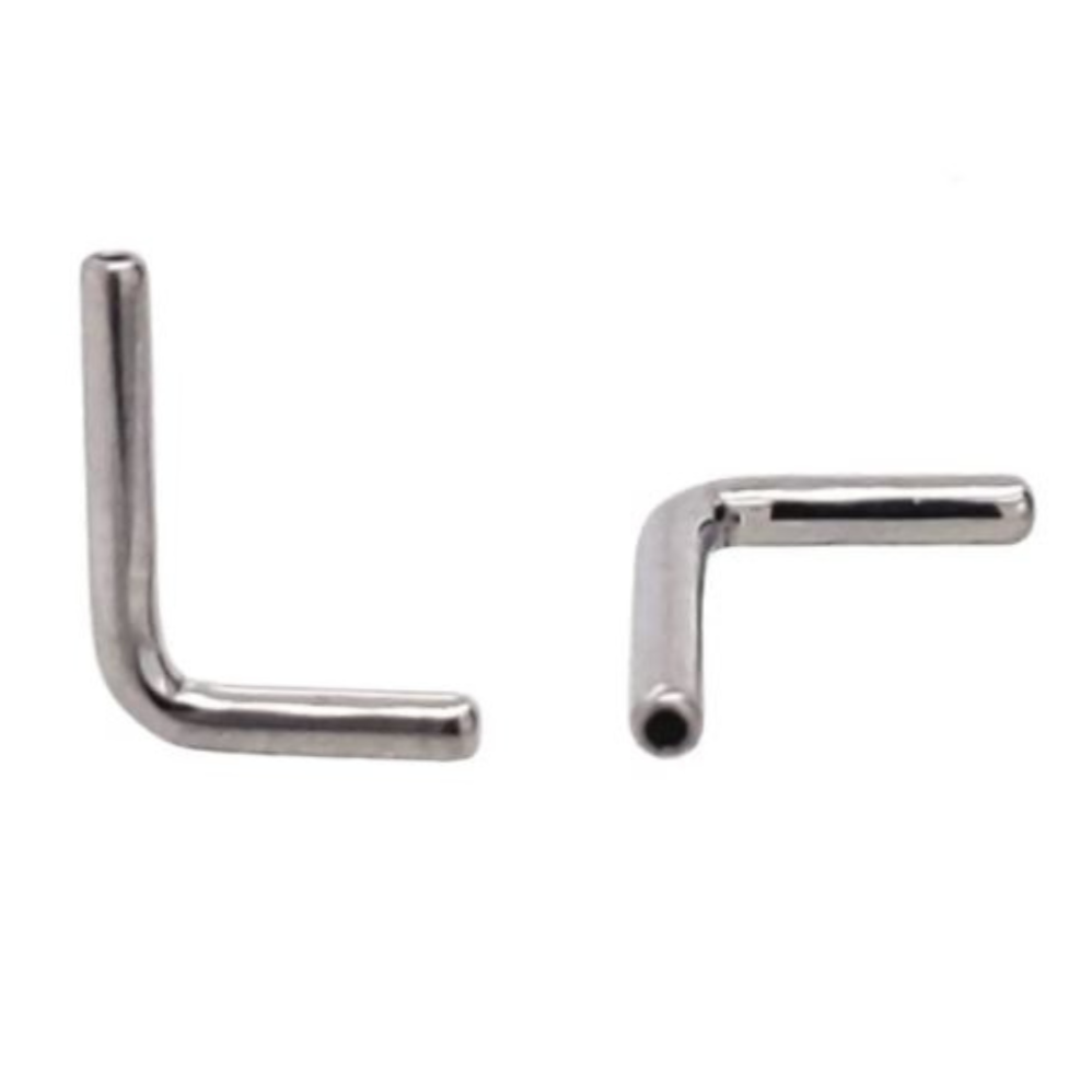 G23 Titanium Internally Threaded Nose L Bend Post Shaft
