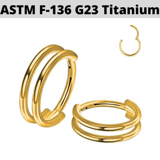 G23 PVD Titanium Double Row Hinged Segment Clicker