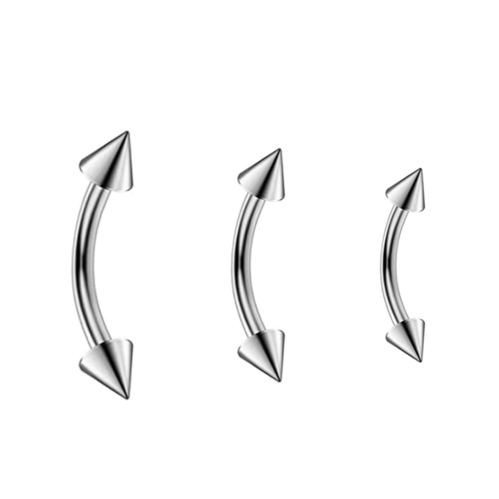 Steel Spike Curved Barbell