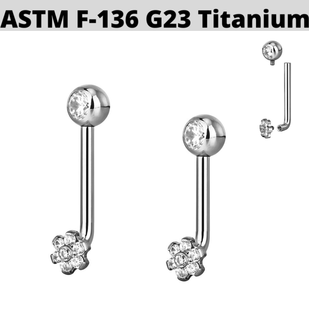 Body Piercing Jewelry Wholesale I Steel CZ Christina Genital Hood