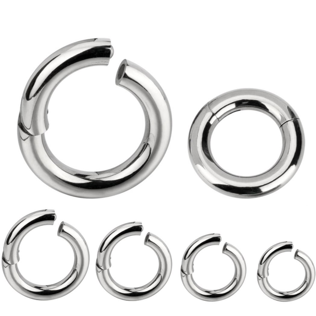 Steel Heavy Gauge Hinged Segment Clicker Ring