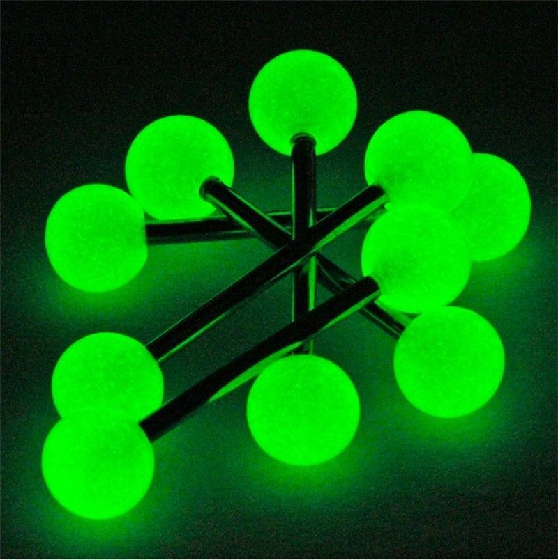 Glow in the Dark Steel Barbell