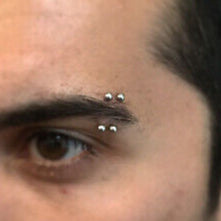 G23 Titanium Threadless One Side Push Ball Curved Barbell