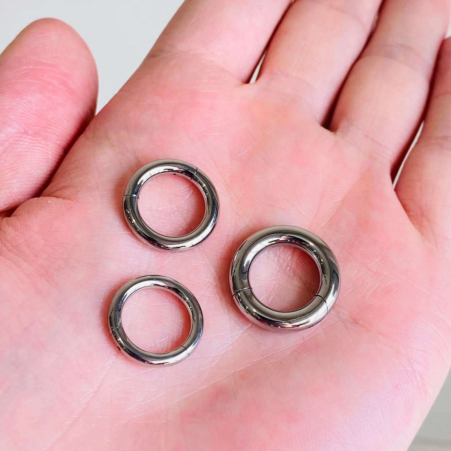 Steel Heavy Gauge Hinged Segment Clicker Ring