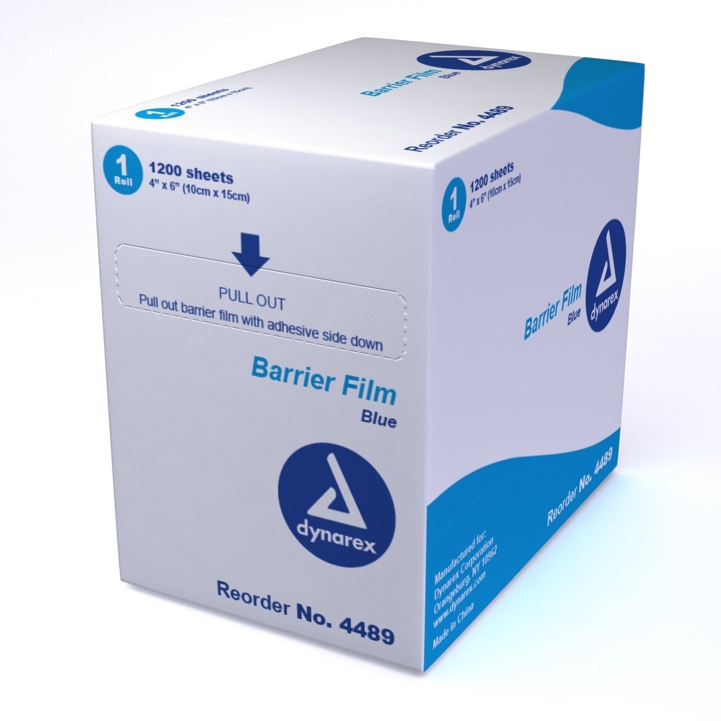 Blue Medical Barrier Film 4x6" (1200pc/Box)