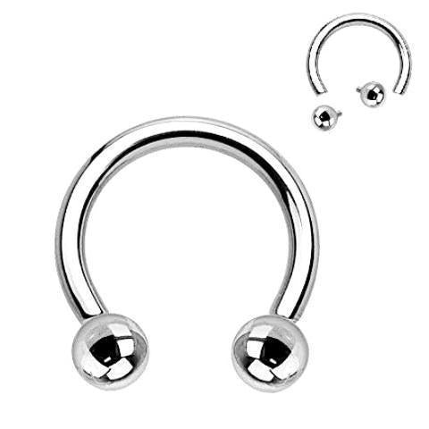 14G 16G Steel Internally Threaded Ball Horseshoe Circular