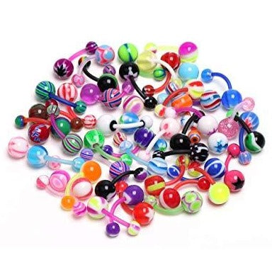 Assorted Styles Flexible Belly Ring APM Assorted Styles Flexible Belly Ring APM
