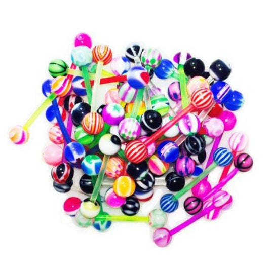 Assorted Styles Flexible Tongue Ring