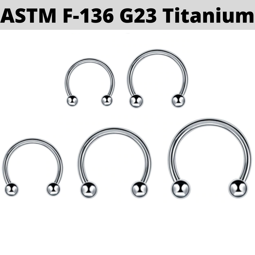 G23 Titanium Ball Horseshoe