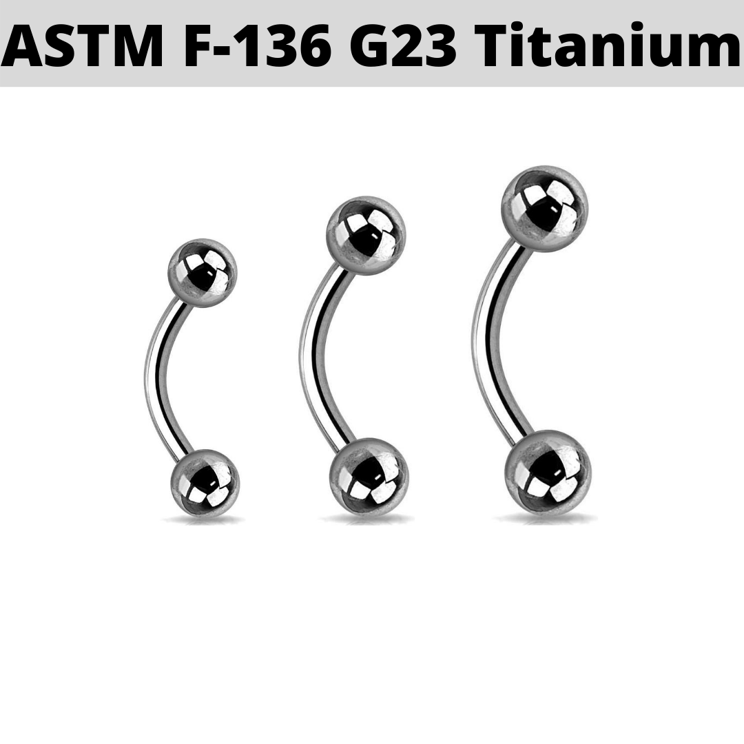 G23 Titanium 4mm Ball Curved Barbell – APM