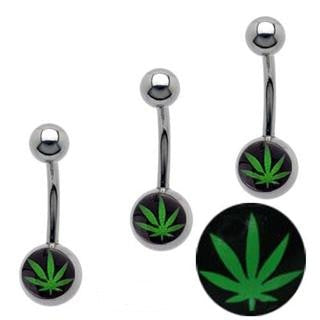 Green Pot Logo Belly Ring