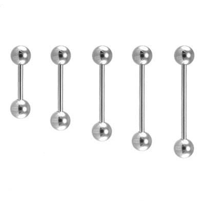 18G Steel Ball Barbell