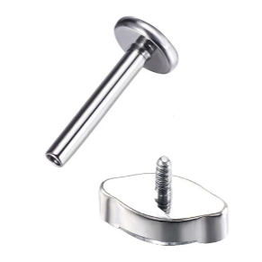 G23 Titanium Internally Threaded Marquise CZ Tragus Labret