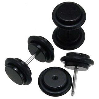 16G Black Cheater Ear Plug