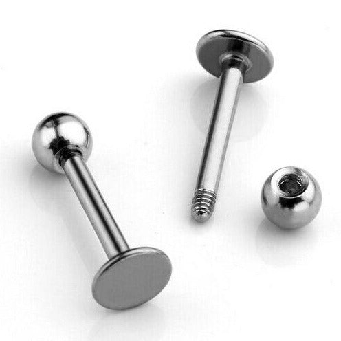 Steel Plain Ball Tragus Labret