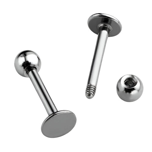 Steel Plain Ball Tragus Labret