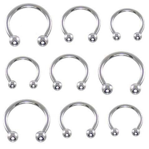 18G Steel Ball Horseshoe