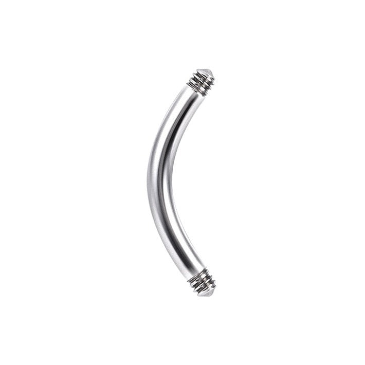 Steel Externally Threaded Curved Barbell Shaft
