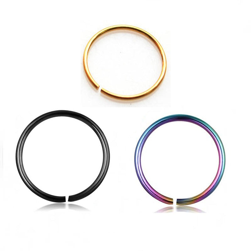 Wholesale Body Jewelry Titanium Clip On Nose Hoop