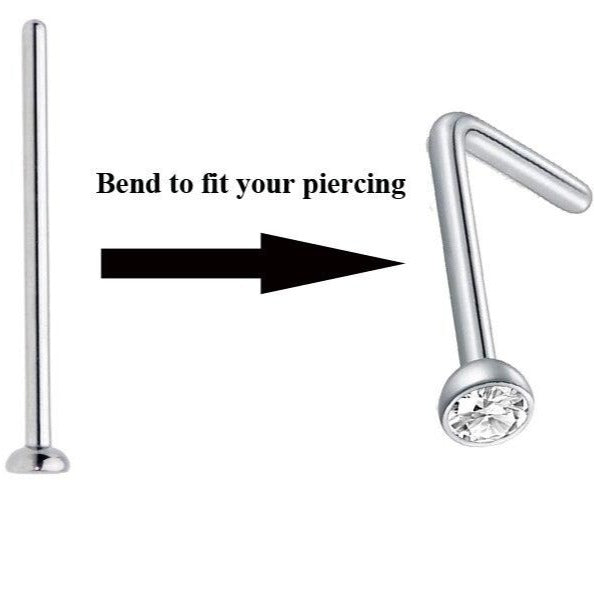 CZ Gem XL Professional Nose Pin