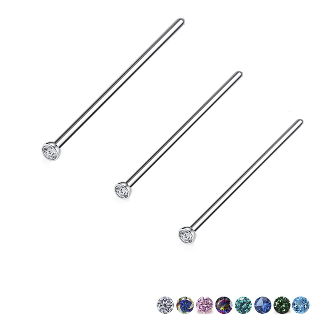 CZ Gem XL Professional Nose Pin