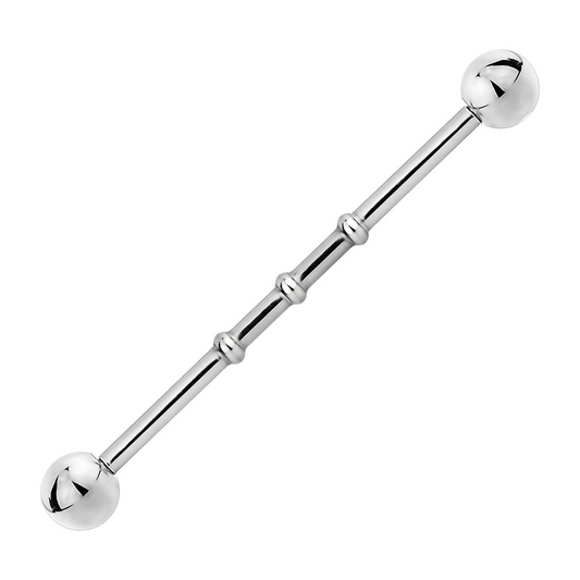 Steel Triple Beads Industrial Barbell