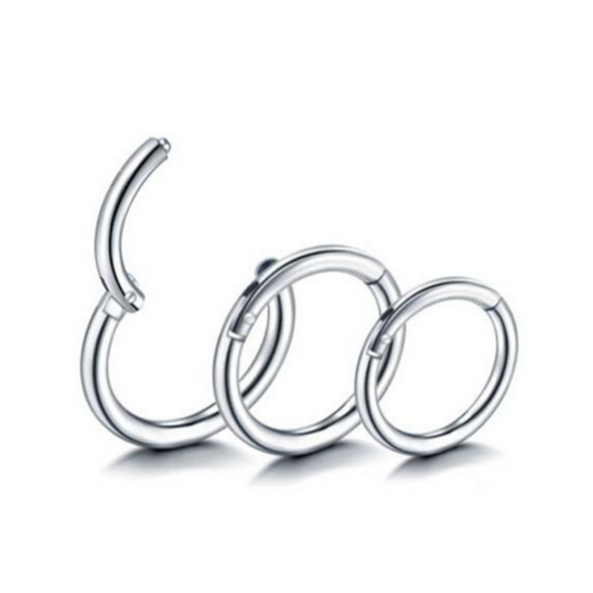 Surgical Steel Hinged Segment Clicker Ring