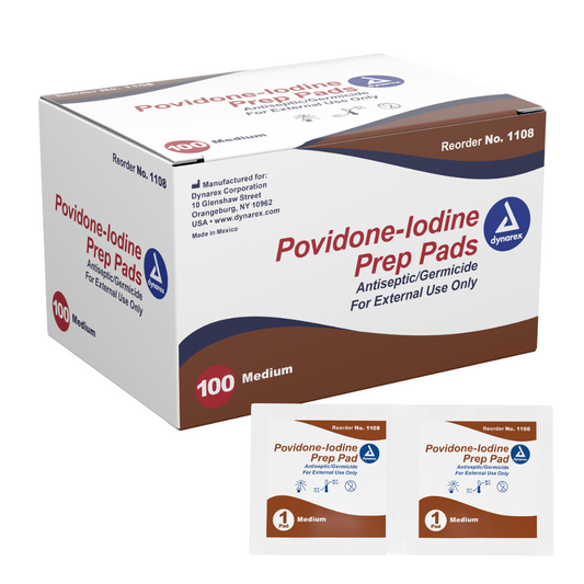 Povidone Iodine Prep Pad (100pc/Box)