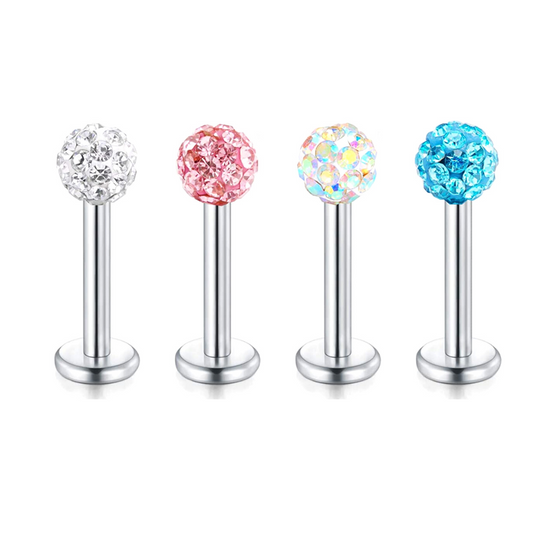 Multi Crystal Ferido Tragus Labret