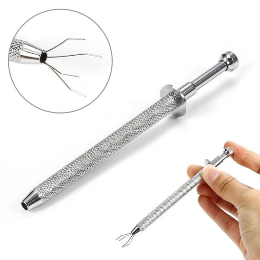 Standard 4.75" Steel Gem Bead Ball Pick Up Holder Tool