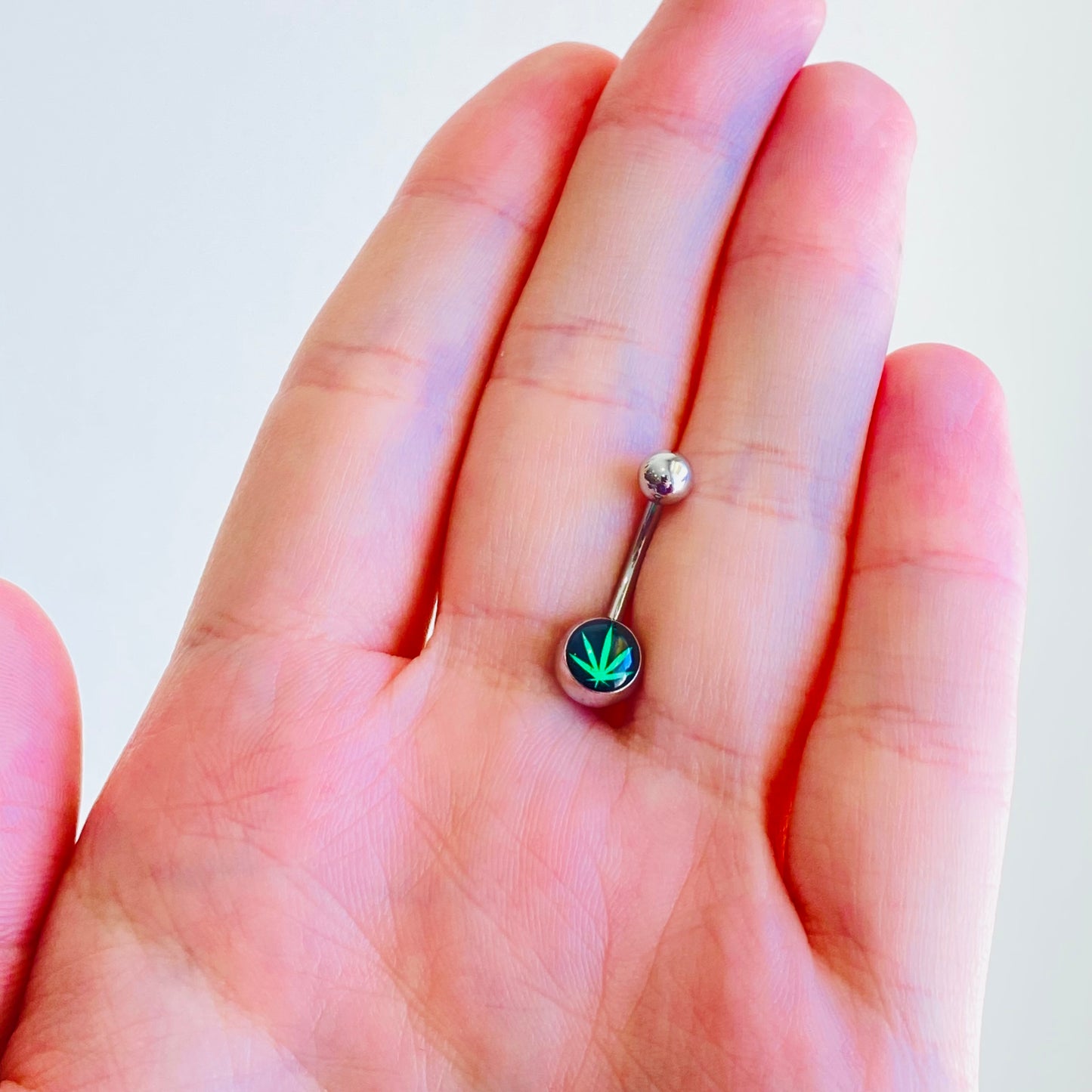 Green Pot Logo Belly Ring