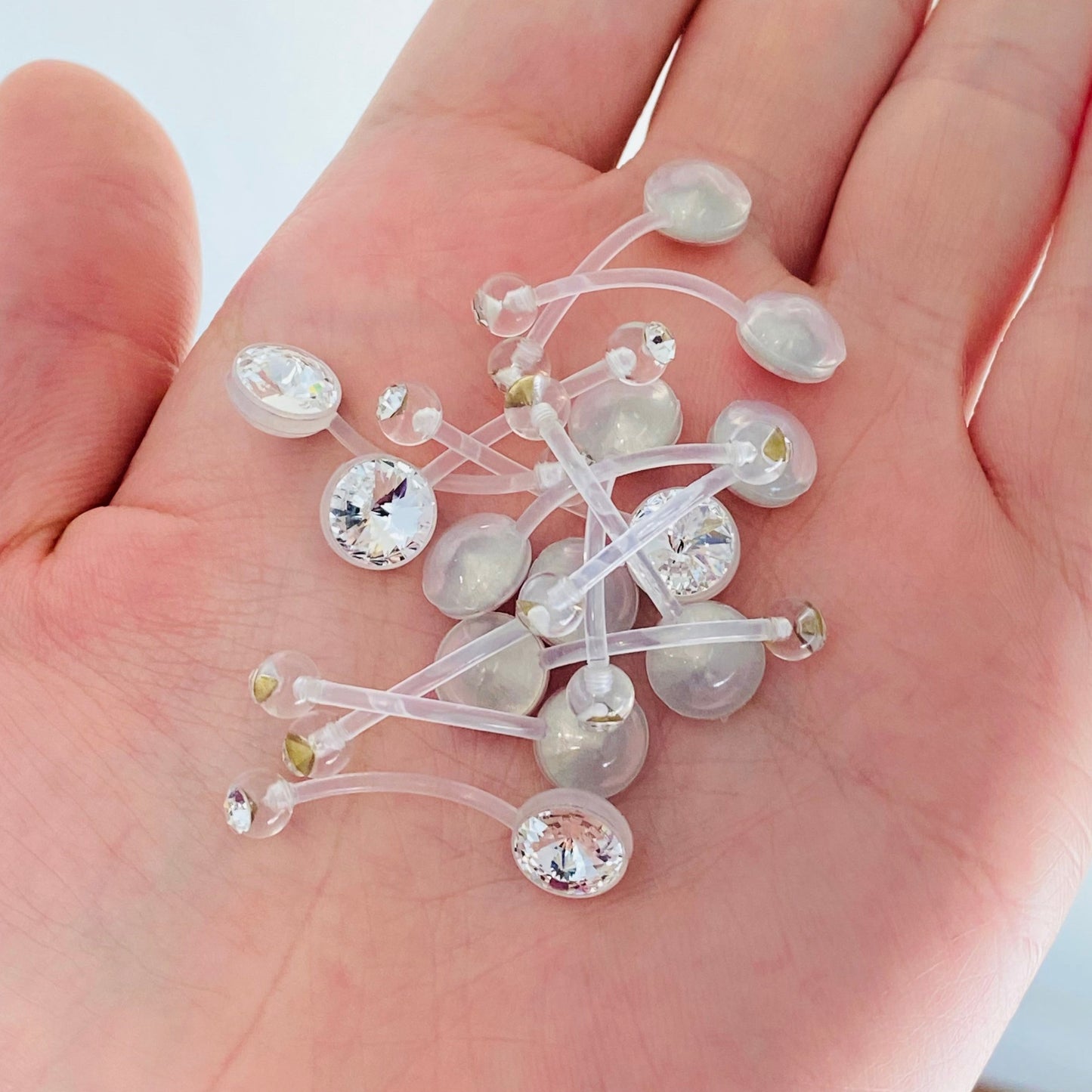 XL Flexible CZ Pregnancy Belly Ring
